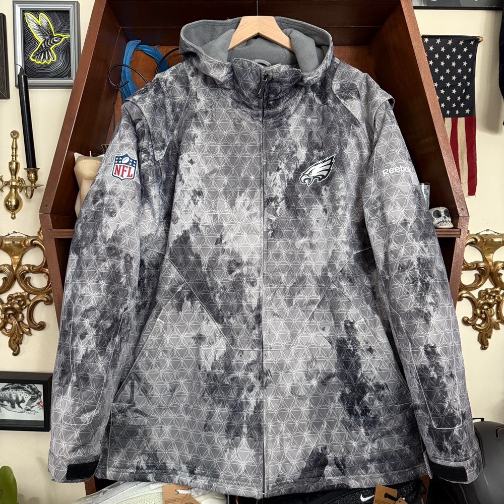 Reebok Gray Philadelphia Eagles Men's Jacket
